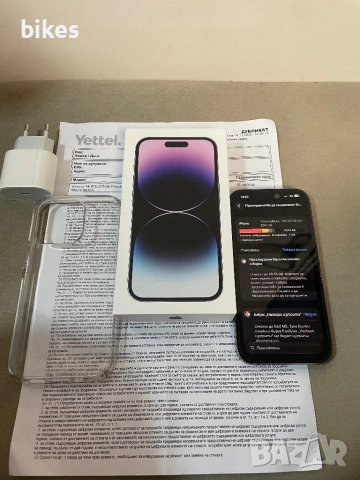 iPhone 14 Pro Deep purple 256gb ГАРАНЦИОНЕН, снимка 4 - Други - 52789768