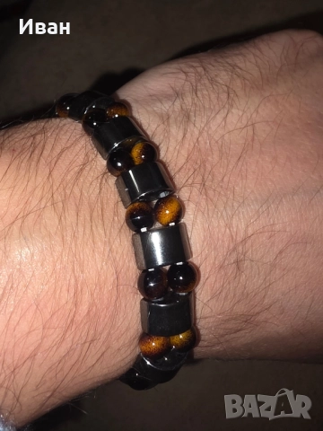 Мъжки гривни с тигрово око, снимка 5 - Гривни - 52513344