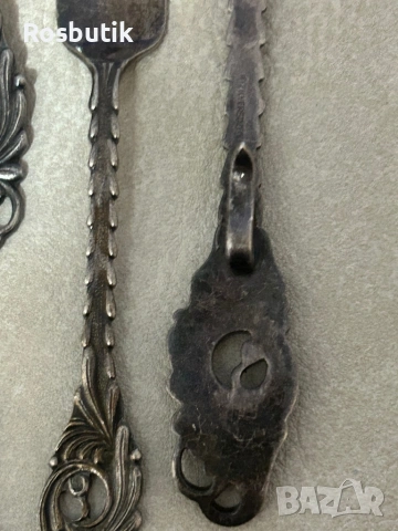 Антикварен посребрен лот от прибори , снимка 6 - Антикварни и старинни предмети - 53429570