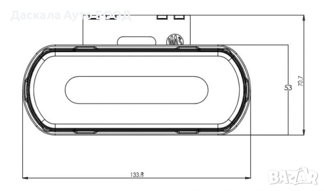 1бр. диодни ЛЕД LED НЕОН габарити със скоба WAS 12-24V , ПОЛША, снимка 6 - Аксесоари и консумативи - 40778406