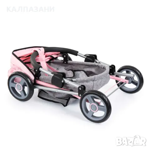 BAYER Количка за кукли COSY с чанта, одеяло и възглавница сиво/розова 12733AA, снимка 4 - Кукли - 47509652