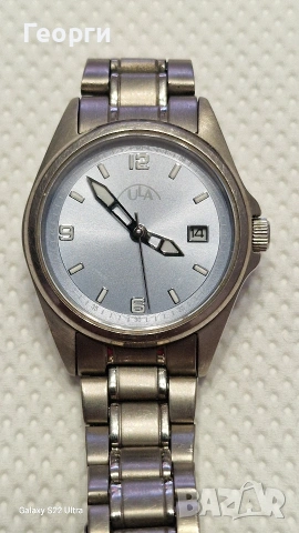 Дамски часовник ULA FULL TITANIUM - SAPPHIR CRYSTAL НОВ 10 ATM WR 