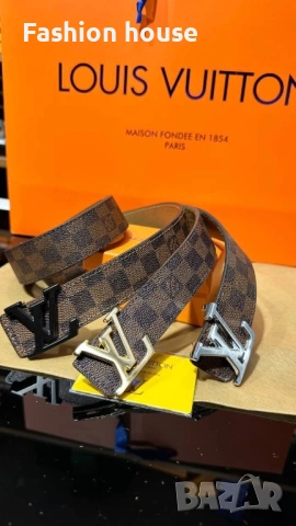 Louis Vuitton коан естествена кожа с кутия, снимка 6 - Колани - 53291168