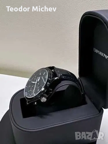 Emporio Armani – Мъжки хронограф, отлично състояние, снимка 2 - Мъжки - 51527792