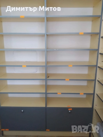 Оборудване, рафтове и шкафове за аптека/магазин 