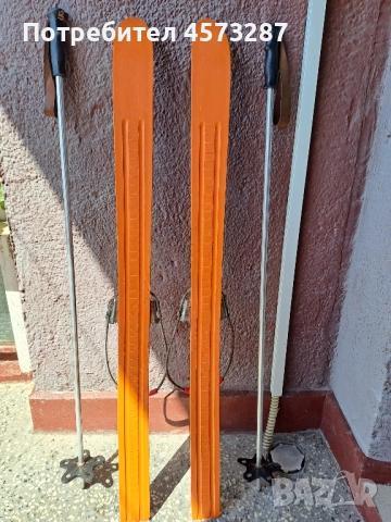 Детски ретро ски произведени в Германия с дължина 100 см и щеки 95 см  запазени, снимка 8 - Други спортове - 51465037