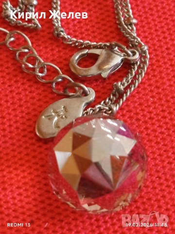 Колие Артистична ръчна изработка Briolette Swarovski изяшно 51880, снимка 3 - Колиета, медальони, синджири - 53533624
