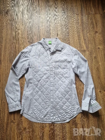 Страхотна мъжка риза HUGO BOSS размер L, снимка 6 - Ризи - 50669799