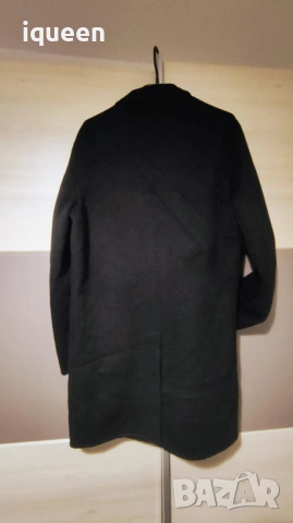 Zara черно палто, снимка 3 - Палта, манта - 53076725