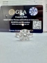 Сребърен пръстен с мойсанит (Диамант) 5 карата, снимка 1