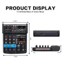 Смесителен пулт BMG-04F DSP24, DJ MIXER, BLUETOOTH, Usb Player, 24 DSP Effect Echo,, снимка 3