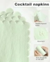 Нови Декоративни салфетки сейдж зелено 100 бр 2-пластови 25x25 за сватба рожден ден, снимка 4