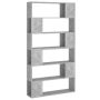vidaXL Библиотека/разделител за стая, бетонно сива, 100x24x188 см（SKU:3082075, снимка 1 - Паравани - 45583185