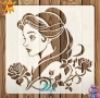 Белл от Красавицата и Звяра стенсил шаблон украса торта боя Scrapbooking, снимка 2