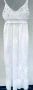 Дълга бяла рокля тънък памук Италия, снимка 1