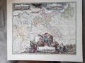 Карта на всички кралски пруски земи, голяма карта, снимка 1