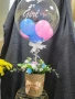 Подаръчна кутия с балон и цветя, снимка 2
