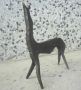 Метална абстрактна фигура - животно, метал, стара статуетка пластика, снимка 2