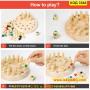 Детски шах за памет изработен от дърво с 24 пешки - КОД 3540, снимка 8