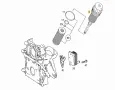 Капачка корпус маслен филтър Mercedes OM611 OM612 OM646 OM647 200 220 270 CDI 6111800010 6111800110 , снимка 10