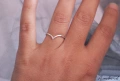 Нежен сребърен пръстен - модел R058, снимка 1