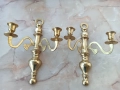 Бронзови двойно аплици, снимка 3