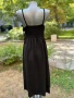 Черна ежедневна дълга рокля, снимка 3