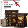 Нов Book Nook миниатюрна кръчма 3D дървен пъзел с LED светлини украса, снимка 1