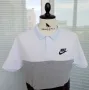 Nike heavy cotton colourblock -мъжка поло тениска размер L , снимка 2