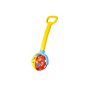 Бебешка дрънкалка, колело с разтегателна дръжка, жълто, 61 см, снимка 1 - Дрънкалки и чесалки - 45006187