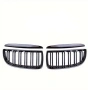 Предна решетка (бъбреци) за BMW 3 серия E90/E91 2005–2008 – черен гланц, снимка 1