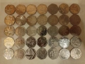 Английски Монети 50 Английски Пенса Голяма Колекция , снимка 2