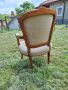 кресло Луи XV с дърворезба , снимка 2