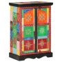 vidaXL Ръчно декориран бюфет с врати, 53x30x75 см, дърво манго масив（SKU:350681