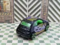 Метална количка Fiat 500 черен, Hot Wheels, снимка 3
