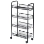 Метална етажерка с колелца на 4 нива 568028, снимка 3