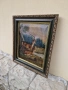 Много стара уникална антикварна авторска картина масло върху платно , снимка 5
