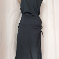 XL / XXL Черна миди  рокля , снимка 8 - Рокли - 45068683