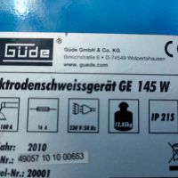 Електрожен GÜDE GE, 145 W, 100 A, снимка 3 - Други инструменти - 45591157