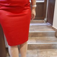 Червена дамска рокля, снимка 4 - Рокли - 45844416