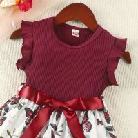 Страхотна лятна рокличка в цвят бордо, снимка 3 - Детски рокли и поли - 45651017