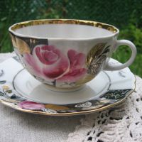 * Роза в вечернем саду - ЛФЗ * - сервиз за чай !, снимка 7 - Сервизи - 45523629