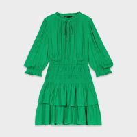 Елегантна къса рокля в зелено , снимка 4 - Рокли - 45206296