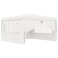 vidaXL Професионална парти шатра със стени 4x4 м бяла 90 г/м² Оферта（SKU:48525, снимка 1 - Градински мебели, декорация  - 45339743