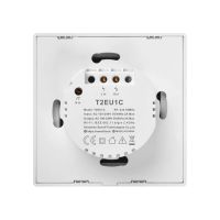 SONOFF T2EU1C-TX Смарт превключвател за осветление Стъклен панел Бял 1 бутон, снимка 3 - Друга електроника - 45209680