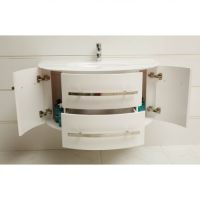 Долен конзолен PVC шкаф за баня ICP 11053 2, снимка 3 - Шкафове - 45205210