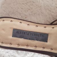 Оригинални дамски чехли Alberta Ferretti Естествена кожа, снимка 7 - Чехли - 45334603