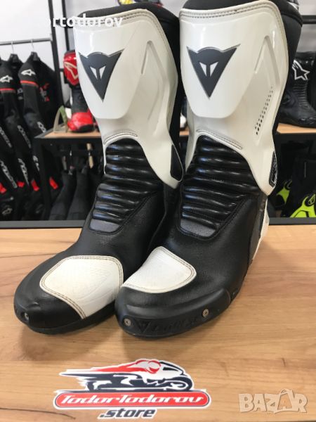 Mото ботуши DAINESE NEXUS /BLACK/WHITE 42,протектори,подвижна става, снимка 1