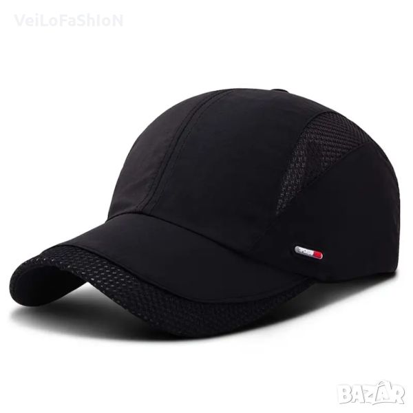 Нова шапка с козирка в черен цвят, снимка 1