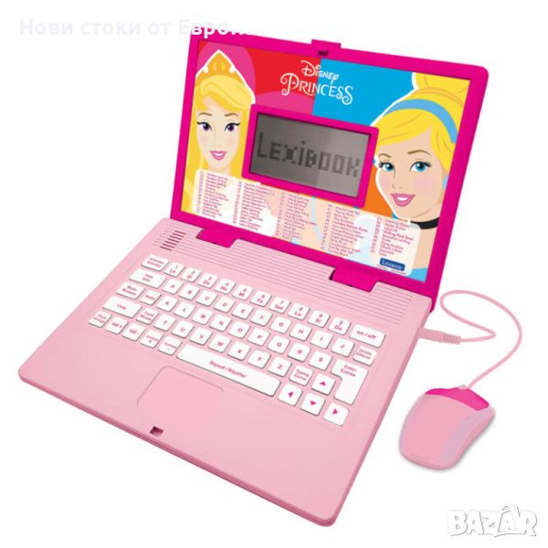 Lexibook Disney Princess Bilingual Educational Laptop English and French - образователен детски лапт, снимка 1